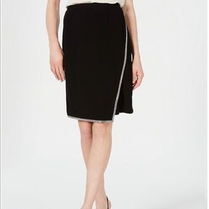 RHINESTONE TRIM SKIRT